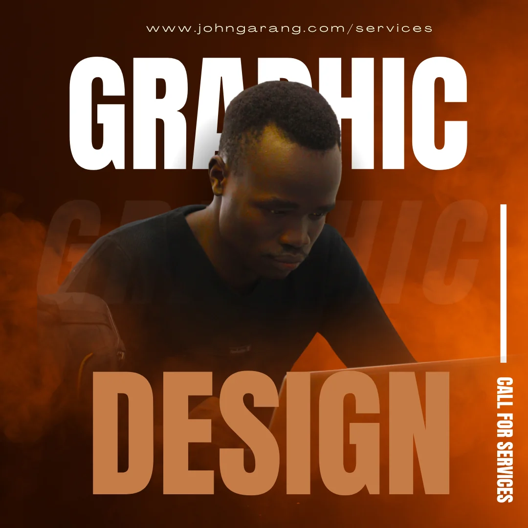 General graphic design works by John Ngor Deng Garang